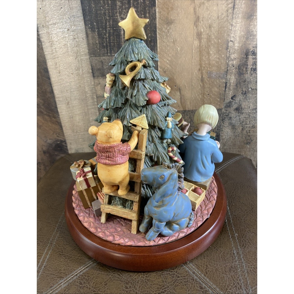 Charpente Disney Classic Pooh & Friends Christmas Tree Centerpiece 12x9 Vtg 1995